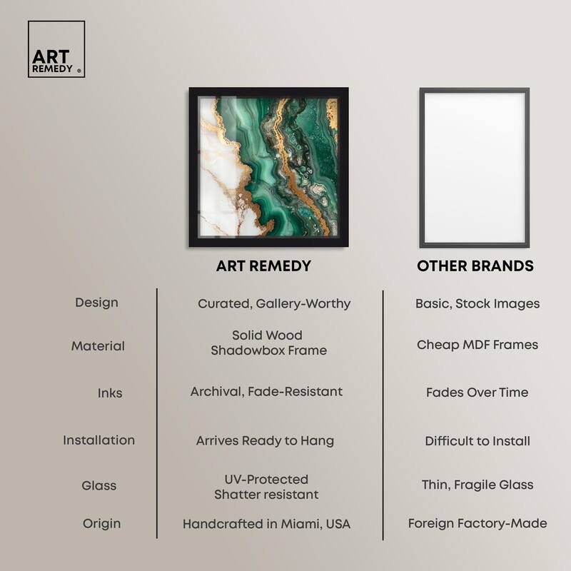 Malachite Majesty Shadowbox by Art Remedy