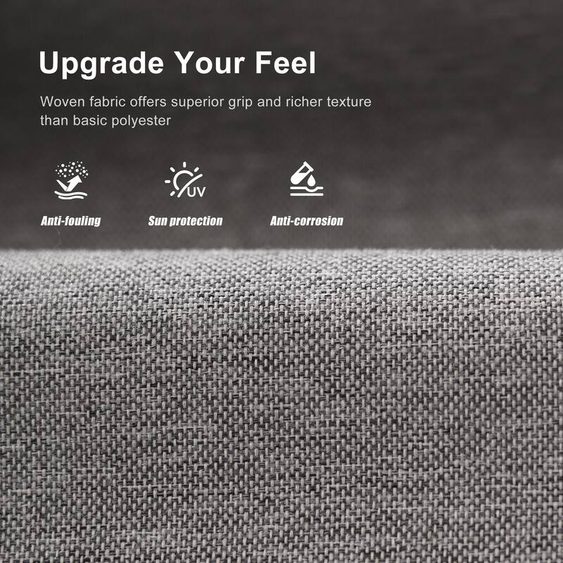 All-weather HIPS Outdoor Sofa Set with Detachable Cushions (Set of 5)