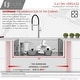 preview thumbnail 56 of 63, Undermount 33" Workstation Single-Bowl Stainless Steel Kitchen Sink