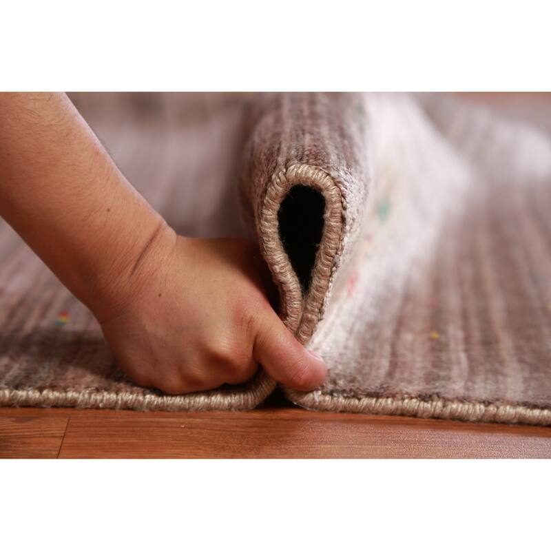 Hand Knotted Oriental 100% Wool Carpet Tribal Tribal Brown Gabbeh Area Rug - 8' 0'' X 8' 1''