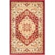 preview thumbnail 10 of 41, SAFAVIEH Austin Amie Traditional Oriental Rug 2'6" x 4' - Red/Creme - Rectangle