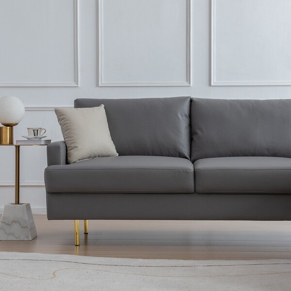 L-Shaped Technical Leather Sectional Sofas Modern Luxurious High