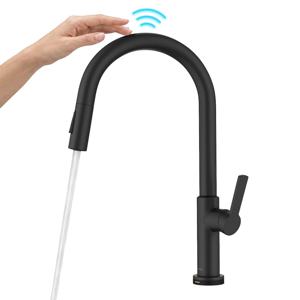 KRAUS Oletto 1-Hole 1-Handle Touch Pulldown Sprayer Kitchen Faucet
