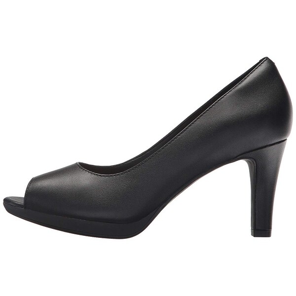 clarks open toe pumps