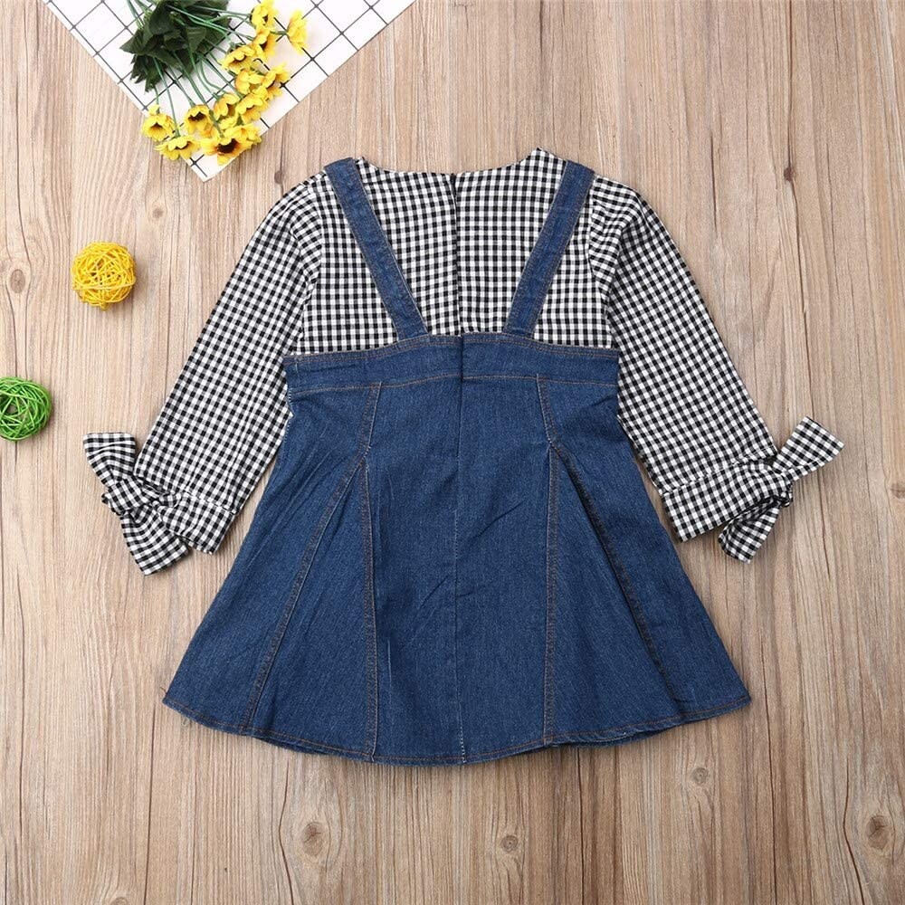 baby girl long sleeve denim dress