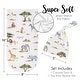 preview thumbnail 5 of 4, Sweet Jojo Designs Jungle Animal Boy Girl Gender Neutral Unisex Baby Cocoon and Beanie Hat Sleep Sack 2p Set Green Boho Elephant