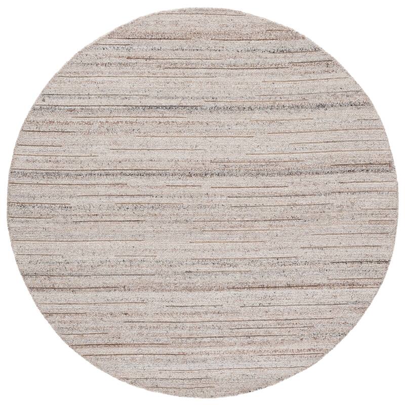 SAFAVIEH Handmade Natura Folkeline Transitional Wool Rug - Beige - 6' Round