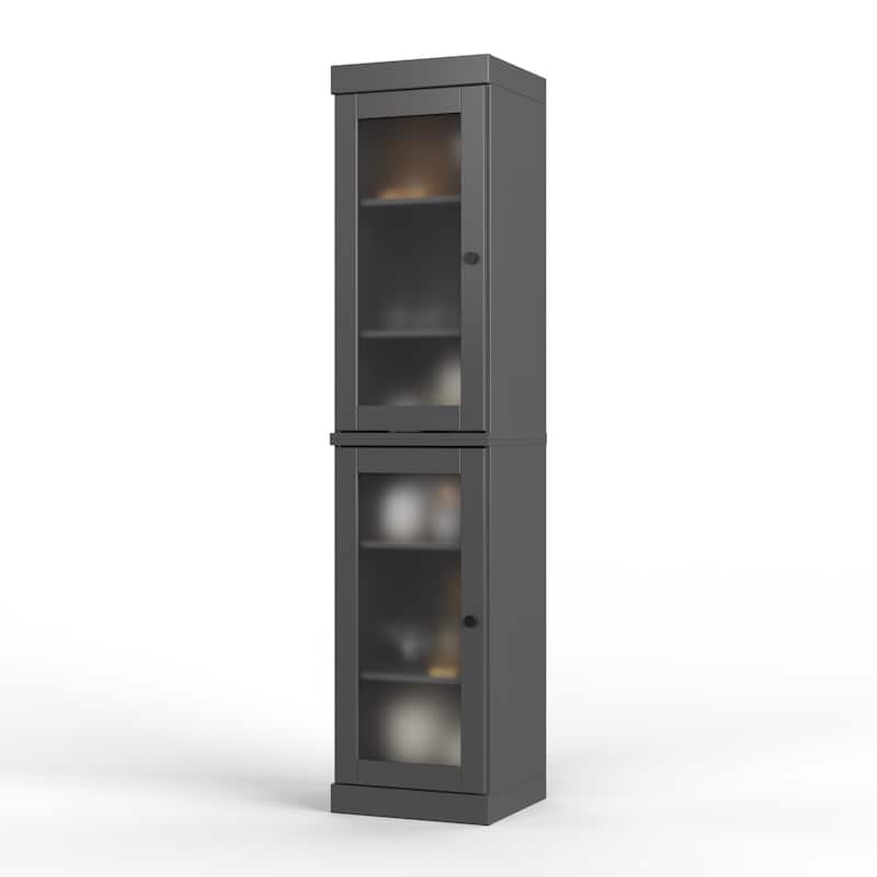 100% Solid Wood 16.5" Kitchen Pantry Cabinet with Doors by Palace Imports