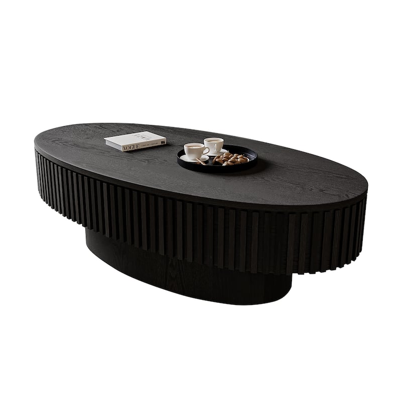 47'' Oval Coffee Table with Storage