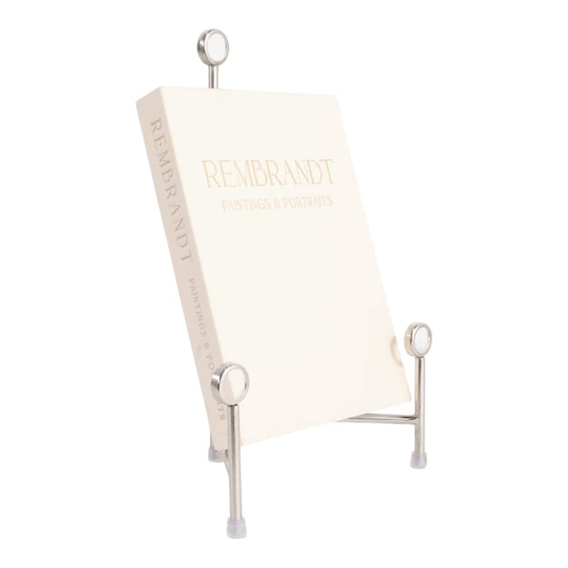 Stylish Metal and Acrylic Easel Stand Decorative Object