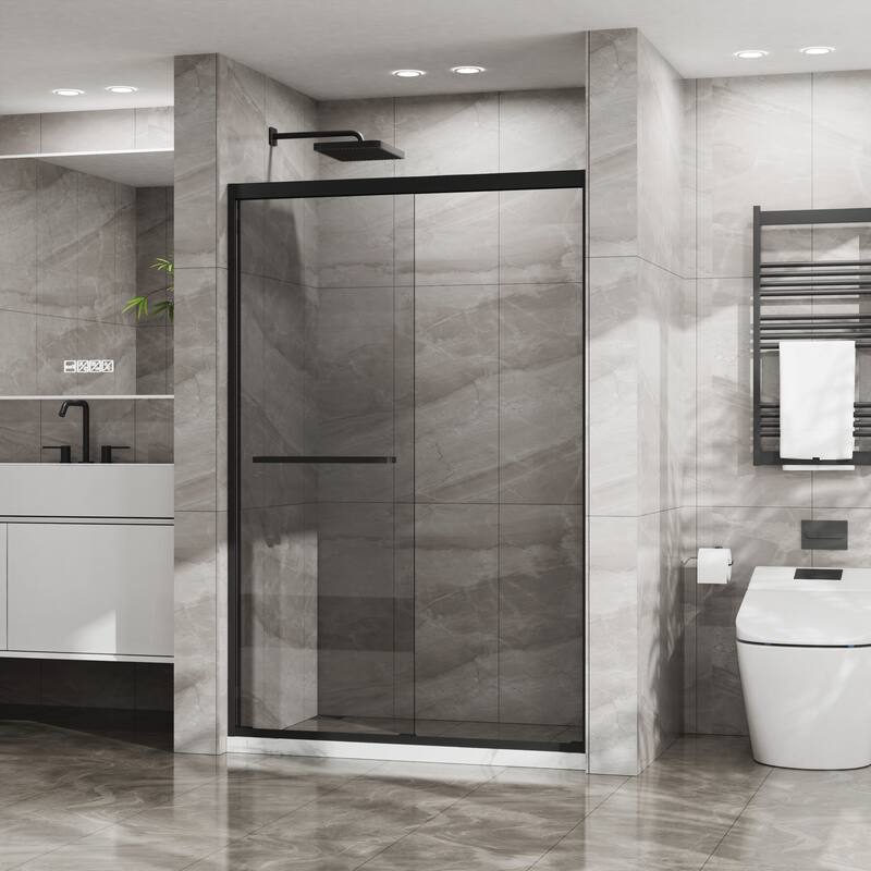 Premium Double Sliding Shower Door with Advanced Features for Bathroom