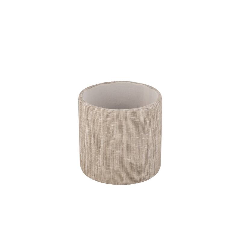 Handwoven Fabric Storage Ottoman