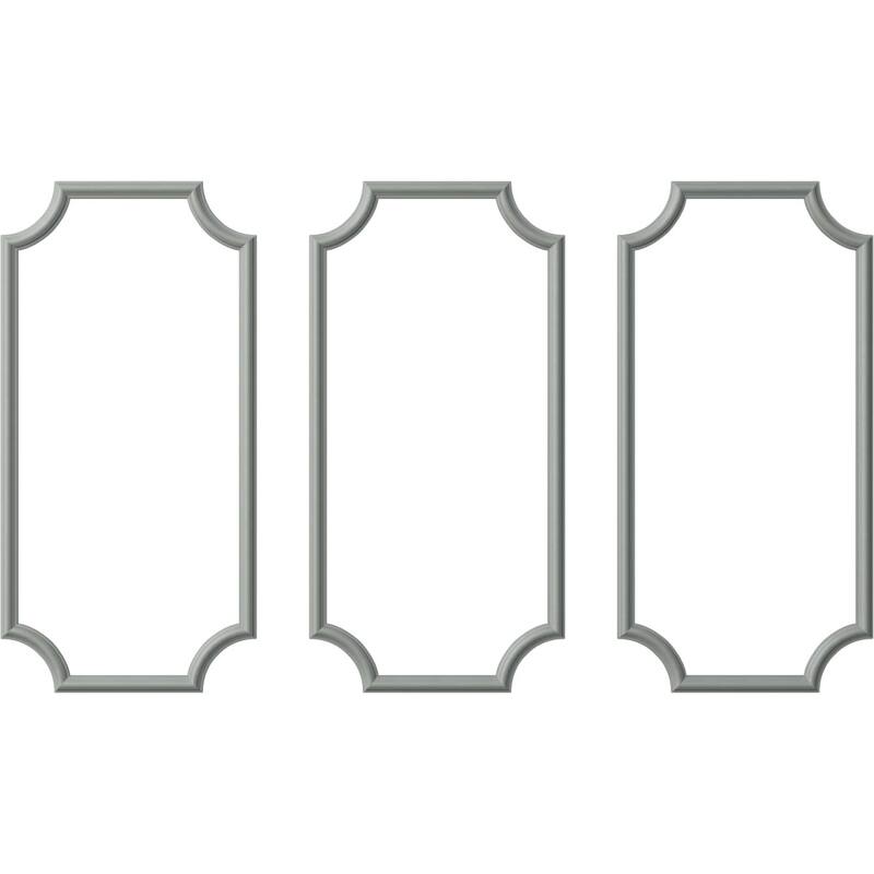 Ashford Smooth Panel Moulding Kit - 24"W x 48"H - Triple Pack