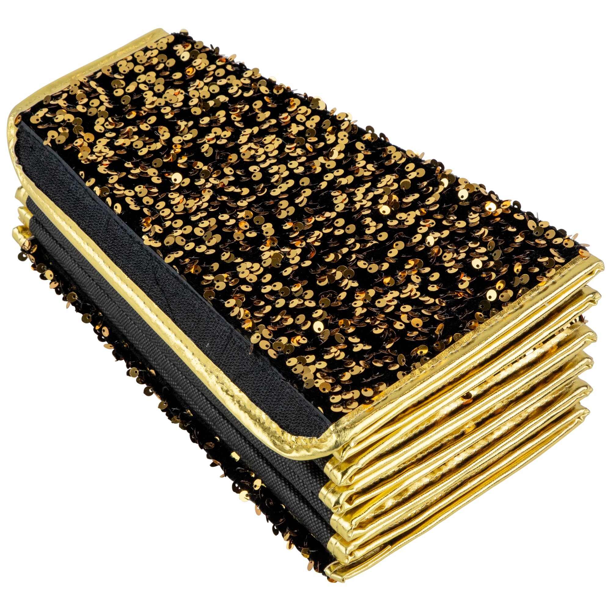 26-Inch Sparkling Hexagon Christmas Tree Collar in Sequins  -image