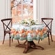 preview thumbnail 2 of 3, Pumpkin Harvest Vine Double Border Tablecloth 60x84 Oval