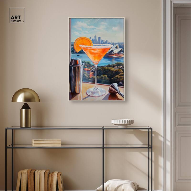 Classy Drink in Australia Canvas by Art Remedy