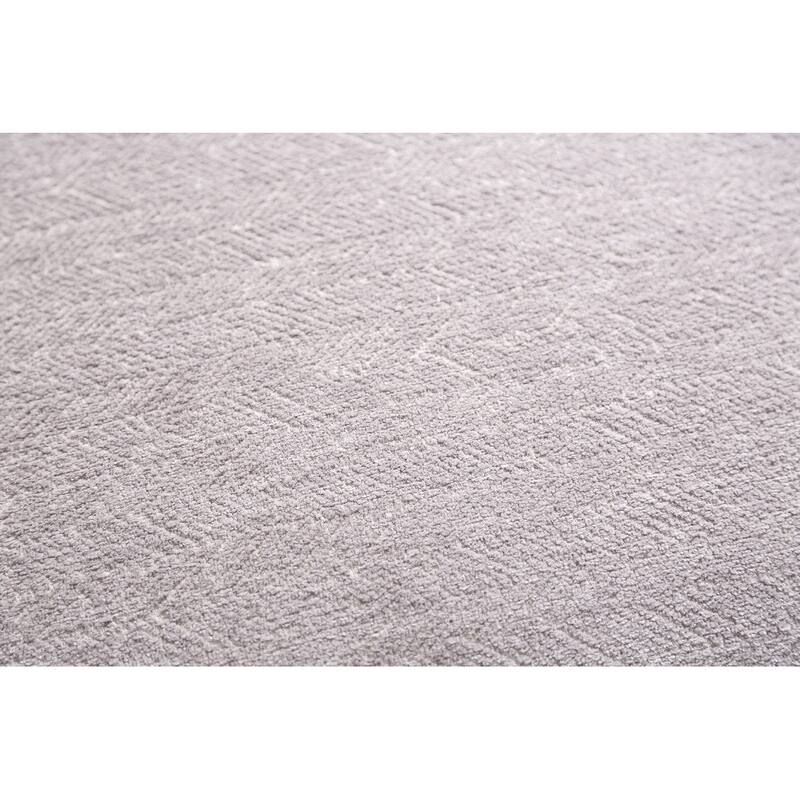 Transitional Gray Finish Sloped Arms 1pc Sofa