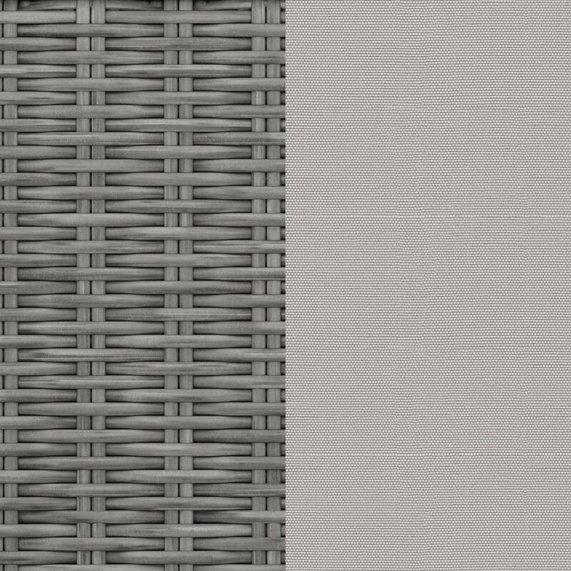 Martha Stewart 4pc Outdoor Rattan Wicker Patio Conversation Set with All-Weather Cushions - 33"W x 32"D x 29.5"H