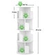 preview thumbnail 20 of 102, 4/5/6 Tiers Round Rotating Bookcase, Revolving Floor Standing Bookshelf Corner Organizer Display