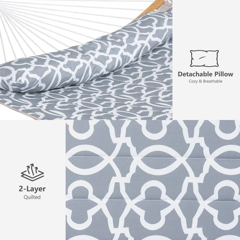 Portable Freestanding Hammock with Curved Stand for Outside