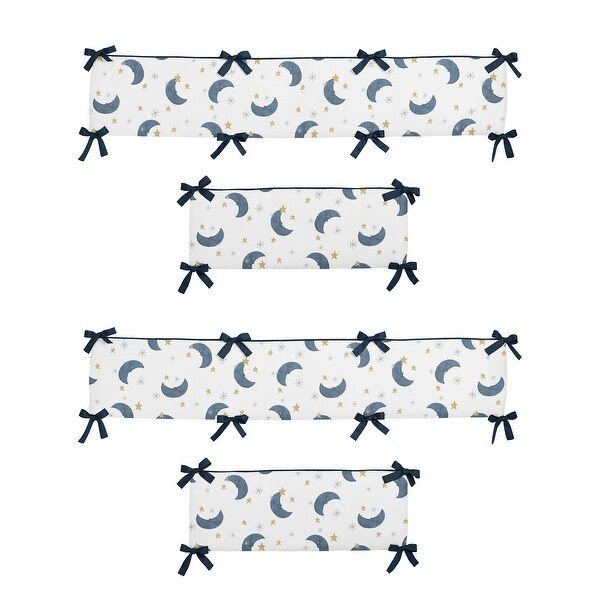navy blue crib bumper pads