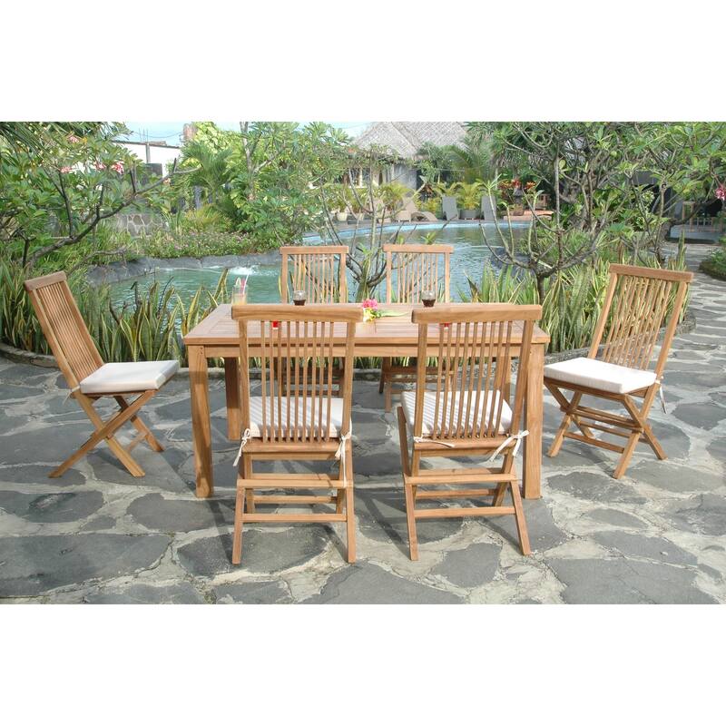 Tuscan Dining Set - 7 Piece Rectangular Table & Chairs Set