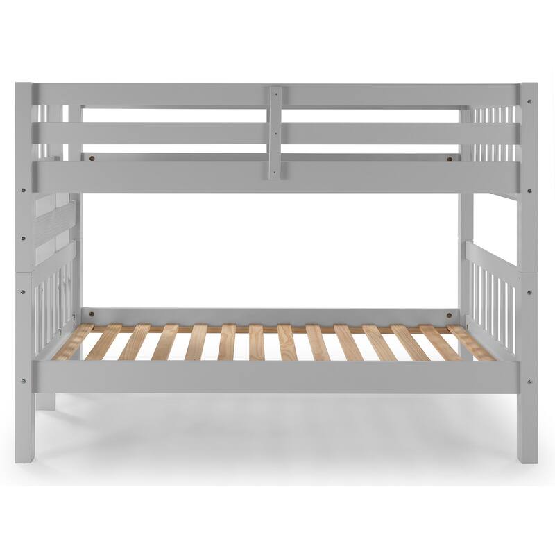 Taylor & Olive Trillium Twin over Twin Bunk Bed with End Ladder