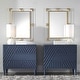 preview thumbnail 2 of 2, Uttermost Balkan Urban Modern Bathroom Mirror with Acrylic and Gold