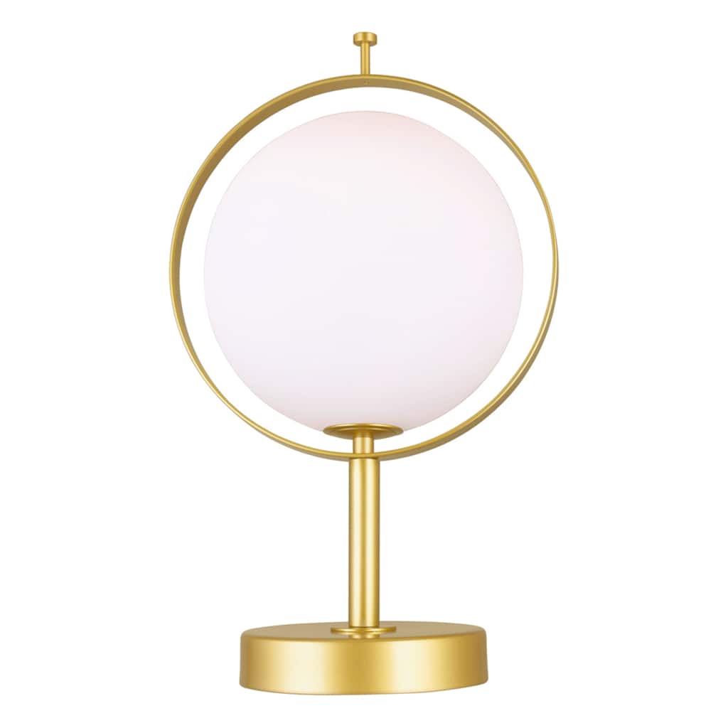 Da Vinci 1 Light 10in Brass Table Lamp