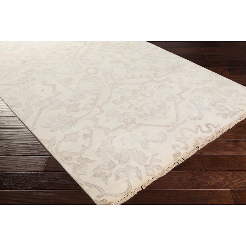 Hand-Knotted Keswick Floral New Zealand Wool Area Rug