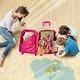 preview thumbnail 28 of 27, Kids Luggage Set with Backpack, 18″ Carry-On Suitcase with Wheels & Adjustable Handle for Boys and Girls