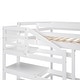 preview thumbnail 8 of 10, Full Size Loft Bed with Built-in Storage Staircase and Clothes Hanger, Space-Saving