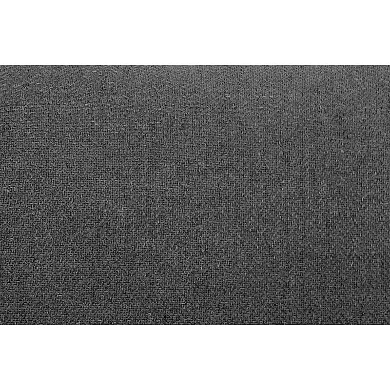 Rexy L Shape Sofa, 3pc Manual Reclining Sectional, Dark Gray Burlap