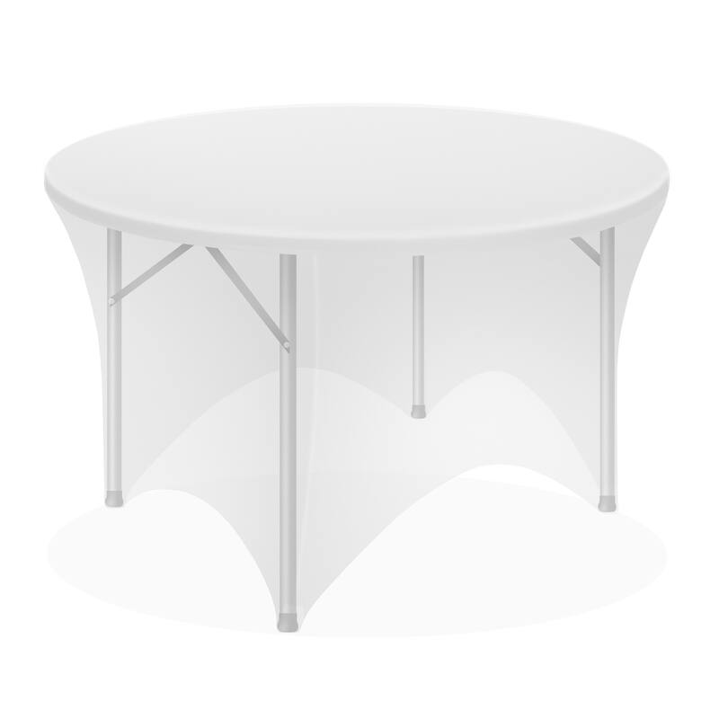 Round Spandex Tablecloth Stretch Fitted Table Cover