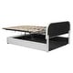 preview thumbnail 17 of 19, Nestfair Queen Size Upholstered Platform Bed with Hydraulic Storage System