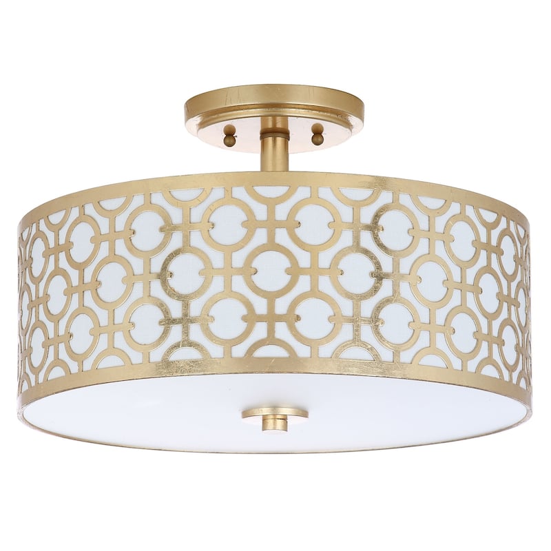 SAFAVIEH Lighting Ziver 15.5-inch 3-Light Flush Mount - 15.5" x 15.5" x 10.5" - 16Wx16Dx11H