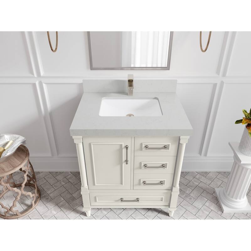 Willow Collections 30 in. W x 22 in. D Aberdeen Single Sink Bathroom Vanity with Countertop