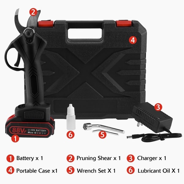 16.8V 2000mah 25-32mm Cordless Secateur Electric Pruning Shear Telescopic Pole Branch Cutter Scissor | ES 16.8V 2000mah 25-32mm Cordless Secateur Electric Pruning Shear Telescopic Pole Branch Cutter Scissor | ES