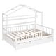 preview thumbnail 27 of 29, Full Size Wooden Bed with Twin Size Trundle