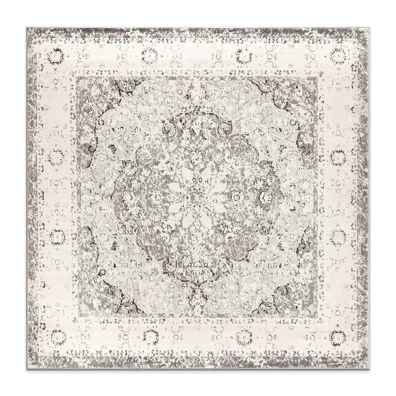 World Rug Gallery Vintage Oriental Distressed Medallion Rug