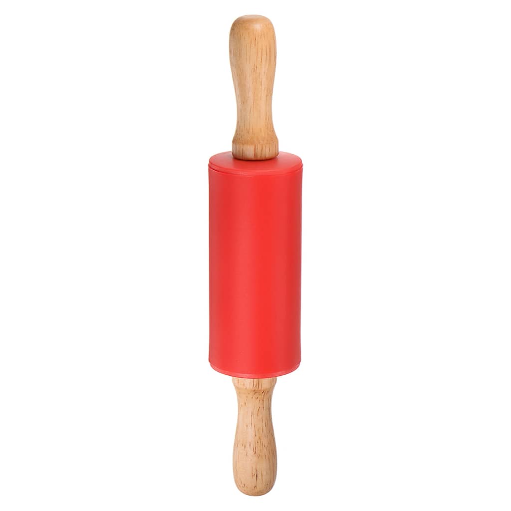 Silicone Rolling Pins for Baking 23.5cm x 4.2cm Red