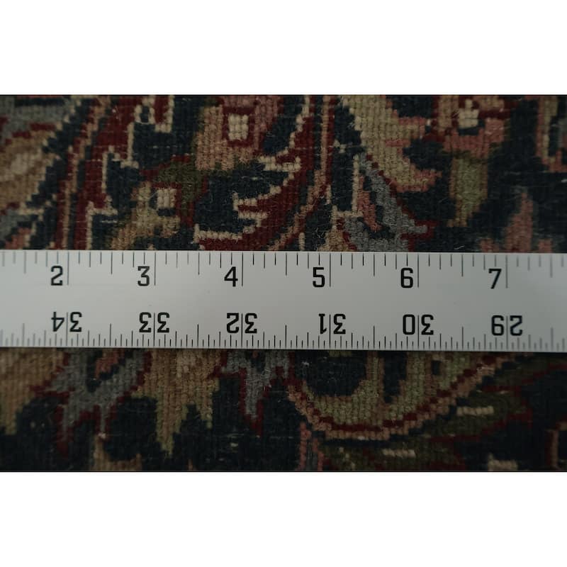 Hand Knotted Oriental 100% Wool Carpet Traditional Floral Red Sarouk Area Rug - 13' 1'' X 8' 10''