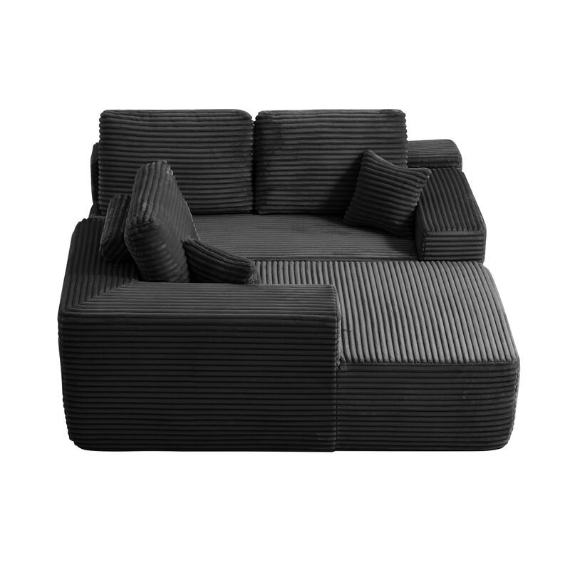 105" Cloud Sectional Couch with L-Shape Chaise,Modern Modular Sofa with Deep Seat, Upholstered Couches