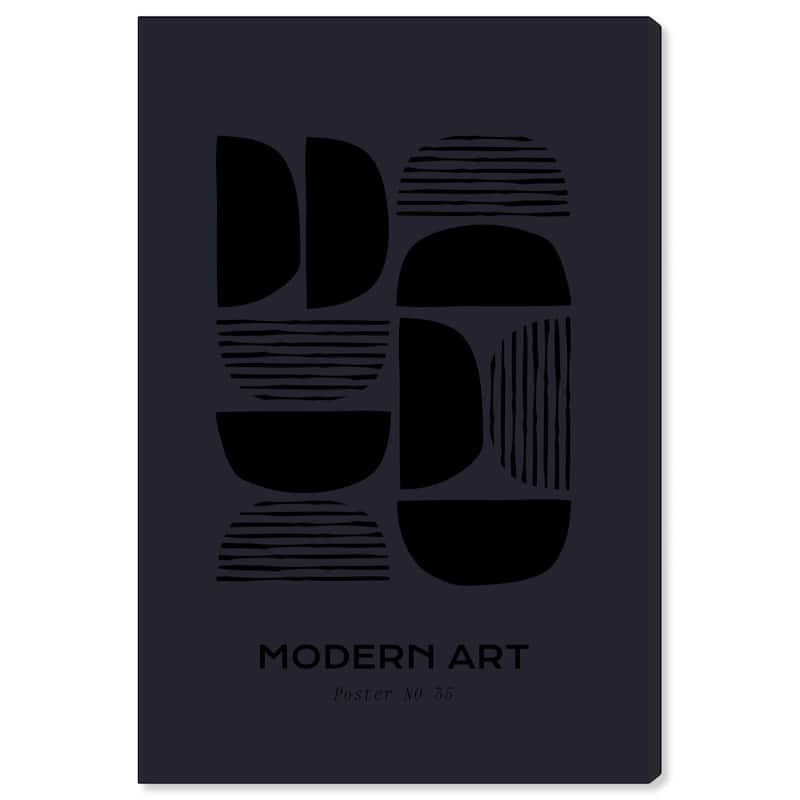 Wynwood Studio Canvas Advertising Modern Art Objects Black and Light Gray Modern & Contemporary Wall Art Canvas Print