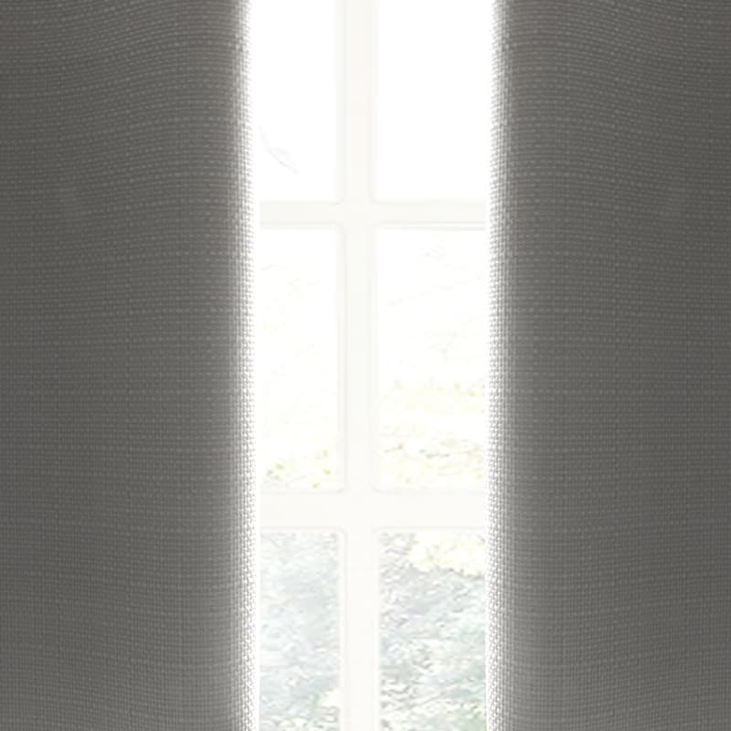 Porch & Den Limpus Faux Linen Grommet Top Blackout Curtain Panel