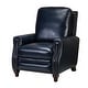 preview thumbnail 30 of 67, HULALA HOME Cigar Mid-century Modern Genuine Leather Recliner with Solid Wood Legs and Nailhead Trim