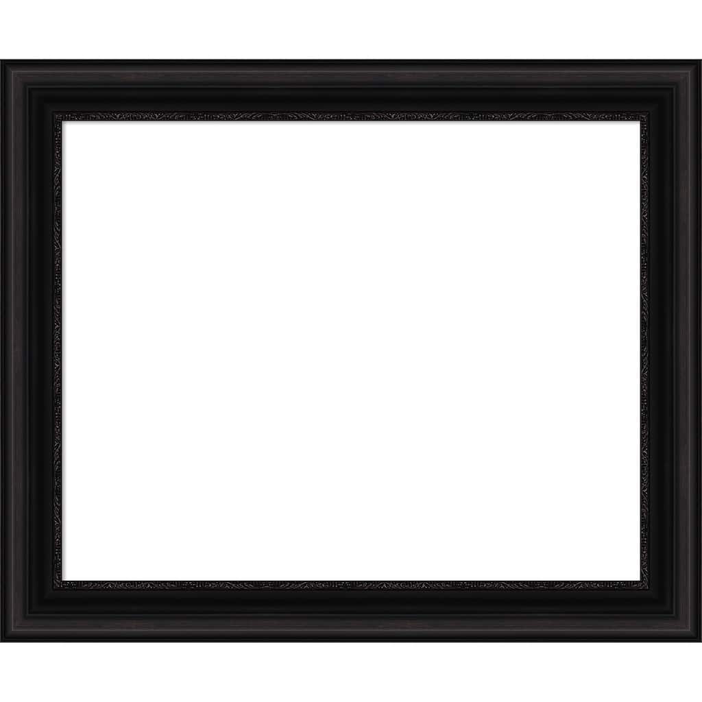 Amanti Art Parlor Black Framed Dry Erase Magnetic Board