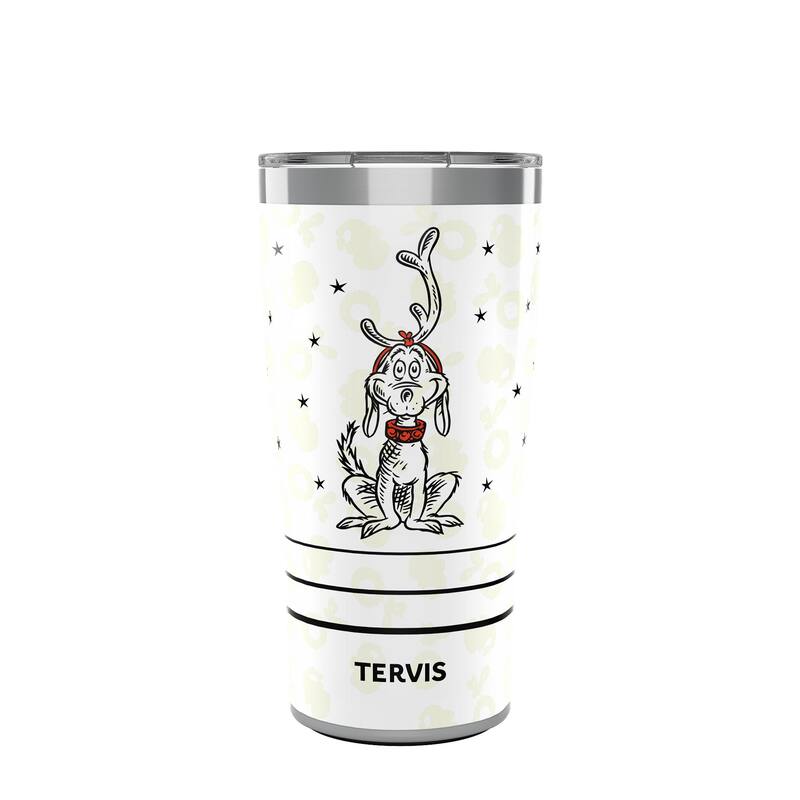 Tervis Traveler Dr. Seuss Grinch Who Stole Christmas Holiday Oh Max Triple Walled Insulated Travel Tumbler, Stainless Steel - 20oz