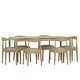 preview thumbnail 11 of 40, Helke Acacia Wood 7 Piece Dining Set by Christopher Knight Home