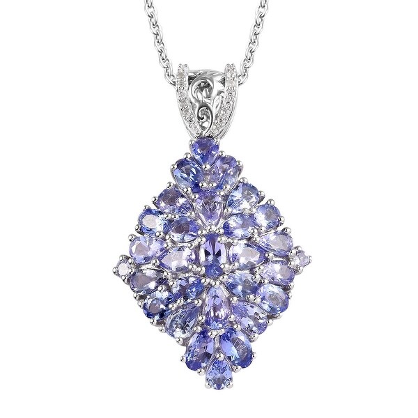 tanzanite pendant sterling silver